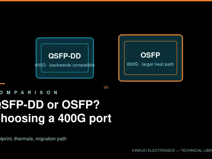 QSFP-DD vs OSFP: Choosing a 400G Connector
